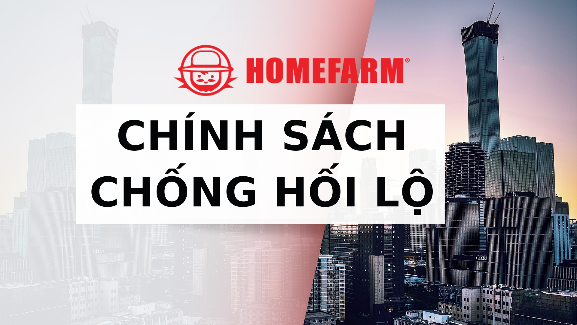CHÍNH SÁCH CHỐNG HỐI LỘ
